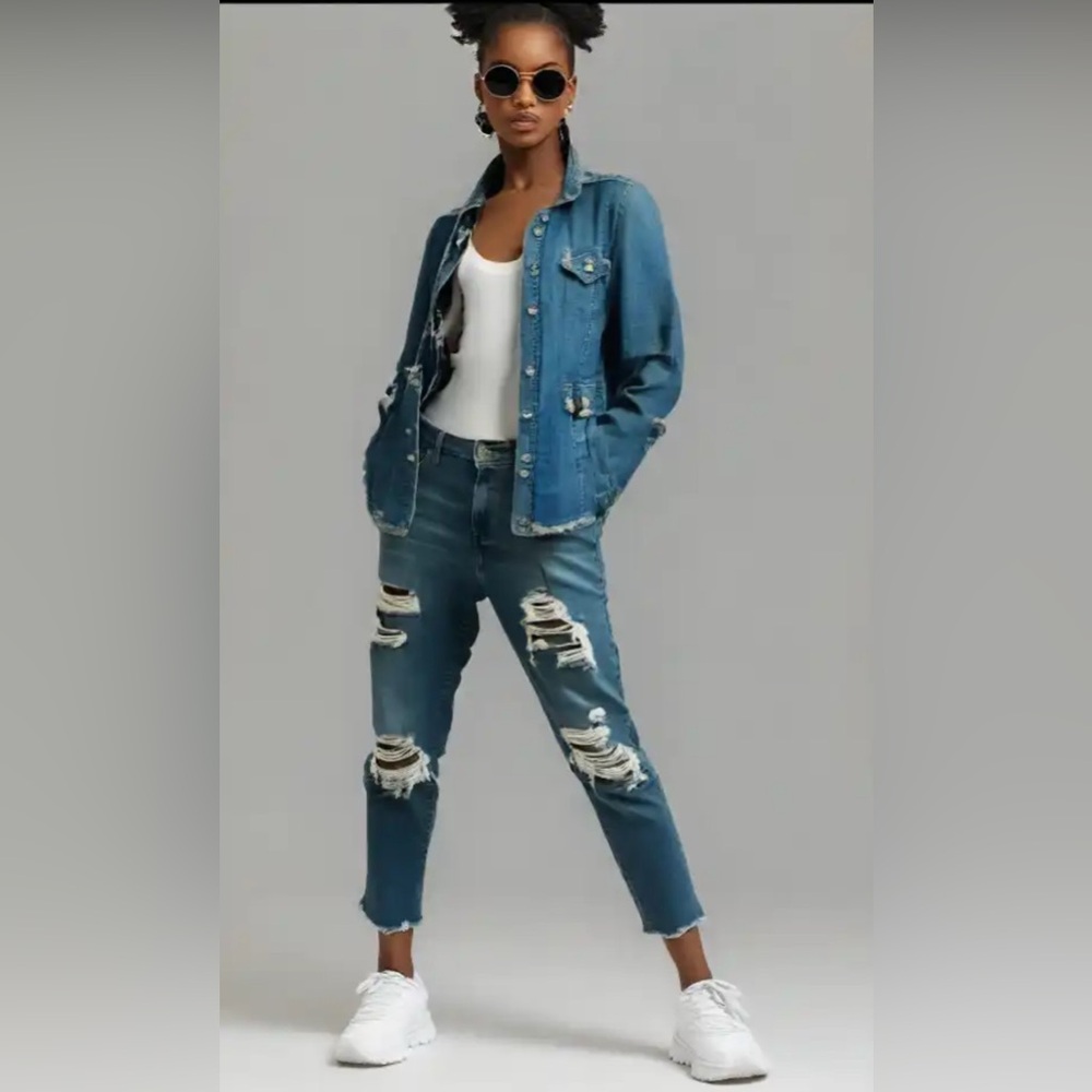 Levi’s 721 High Rise Distressed Skinny Sz 26